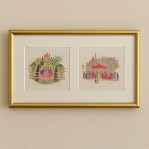 Mads Stage Framed Art Prints Hans Christian Andersen Fairy Tale Danish Artist